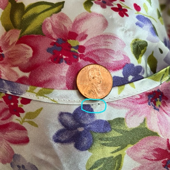 2/$40 Vintage Satin Floral Bow Slip - Picture 7 of 9